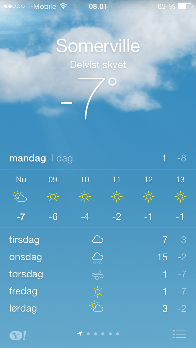 Nogle dage er det vildt koldt