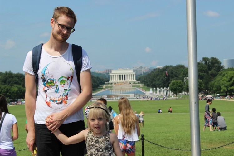 Kodakmoment foran Lincoln Memorial